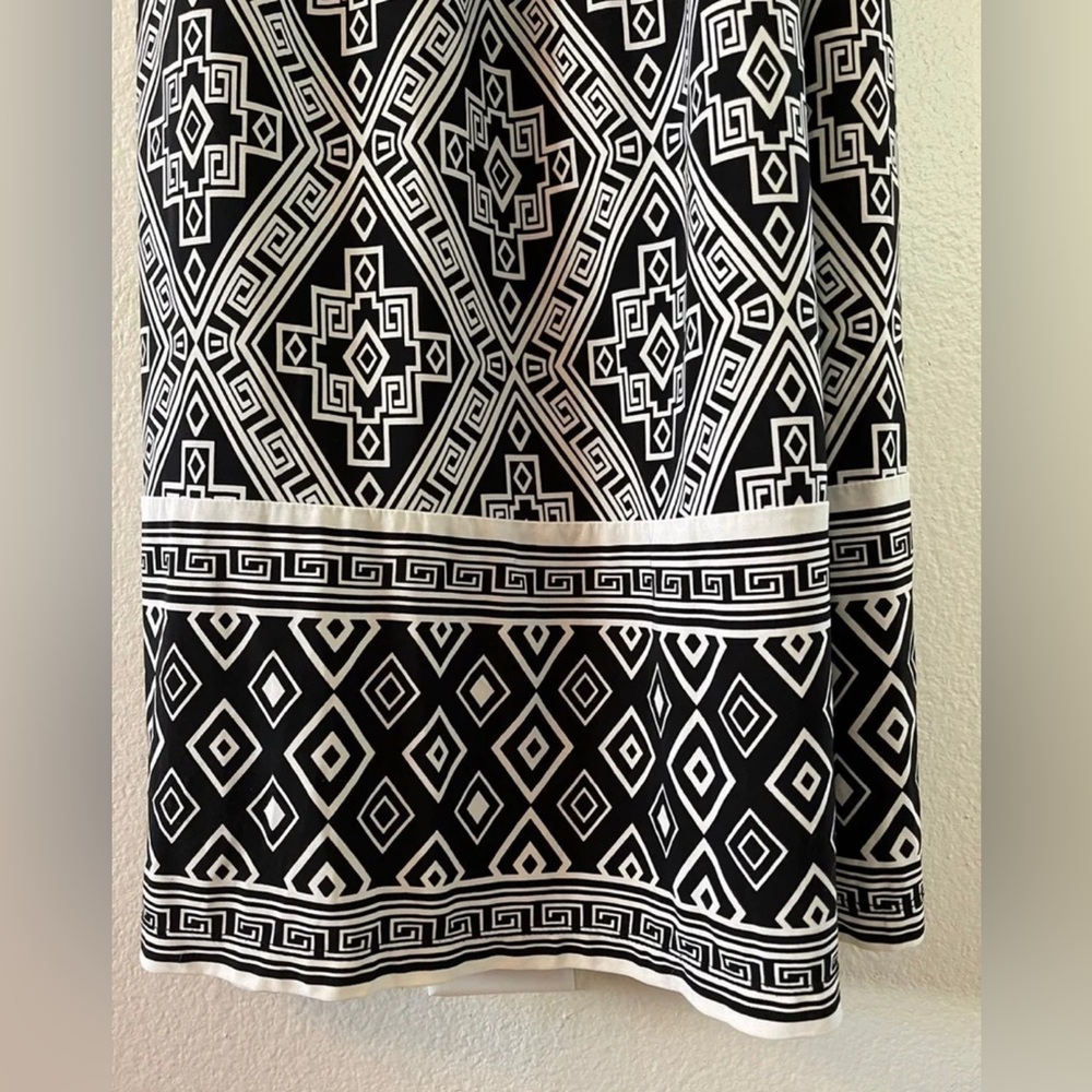 APT.9 Halter Black & White Geometric Print Maxi Dress size Medium - Picture 8 of 8